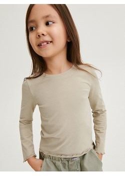 Reserved - Koszulka z aplikacją - oliwkowy ze sklepu Reserved w kategorii Bluzki dziewczęce - zdjęcie 168836015