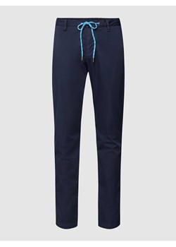 Spodnie materiałowe o kroju regular fit z tunelem model ‘JUMP’ ze sklepu Peek&Cloppenburg  w kategorii Spodnie męskie - zdjęcie 168836285