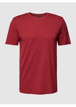 T-shirt z prążkowanym okrągłym dekoltem ze sklepu Peek&Cloppenburg  w kategorii T-shirty męskie - zdjęcie 168836407