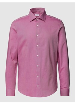 Koszula biznesowa o kroju slim fit z kołnierzykiem typu kent ze sklepu Peek&Cloppenburg  w kategorii Koszule męskie - zdjęcie 168836576