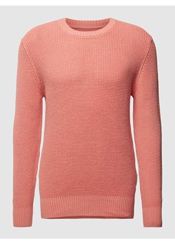 Sweter z dzianiny z prążkowanymi wykończeniami ze sklepu Peek&Cloppenburg  w kategorii Swetry męskie - zdjęcie 168836598