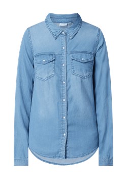 Bluzka z tkaniny stylizowanej na denim model ‘Bista’ ze sklepu Peek&Cloppenburg  w kategorii Koszule damskie - zdjęcie 168836705