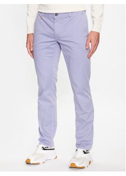 Boss Spodnie materiałowe 50470813 Fioletowy Slim Fit ze sklepu MODIVO w kategorii Spodnie męskie - zdjęcie 168838769