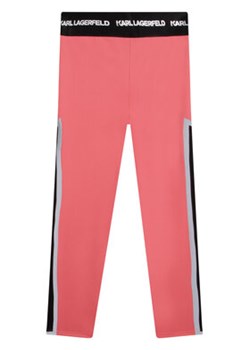 Karl Lagerfeld Kids Legginsy Z14202 D Różowy Regular Fit ze sklepu MODIVO w kategorii Spodnie dziewczęce - zdjęcie 168838955