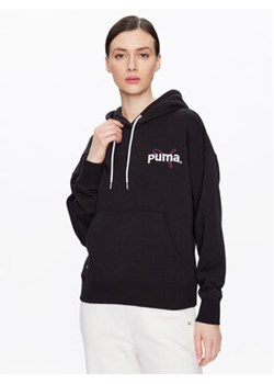 Puma Bluza Teama 538378 Czarny Regular Fit ze sklepu MODIVO w kategorii Bluzy damskie - zdjęcie 168839046