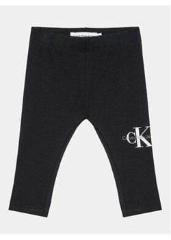 Calvin Klein Jeans Legginsy Monogram IN0IN00081 Czarny Slim Fit ze sklepu MODIVO w kategorii Legginsy niemowlęce - zdjęcie 168839087