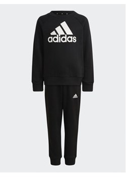 adidas Komplet dresowy Essentials Logo French Terry Jogger Set HG4464 Czarny Regular Fit ze sklepu MODIVO w kategorii Dresy chłopięce - zdjęcie 168839516