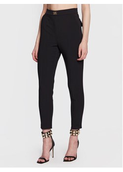 Elisabetta Franchi Spodnie materiałowe PA-052-31E2-V260 Czarny Slim Fit ze sklepu MODIVO w kategorii Spodnie damskie - zdjęcie 168839799