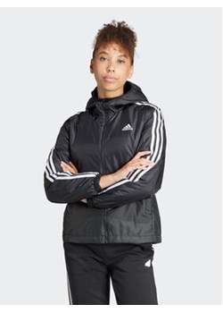 adidas Kurtka przejściowa Essentials 3-Stripes IN3288 Czarny Regular Fit ze sklepu MODIVO w kategorii Kurtki damskie - zdjęcie 168840069