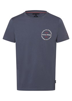 Tommy Hilfiger Koszulka męska Mężczyźni Bawełna indygo jednolity ze sklepu vangraaf w kategorii T-shirty męskie - zdjęcie 168840656