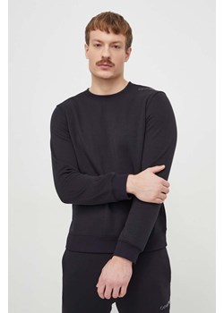 Calvin Klein Performance bluza treningowa kolor czarny gładka ze sklepu ANSWEAR.com w kategorii Bluzy męskie - zdjęcie 168841125