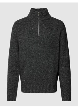 Sweter z dzianiny z krótkim zamkiem błyskawicznym ze sklepu Peek&Cloppenburg  w kategorii Swetry męskie - zdjęcie 168845548