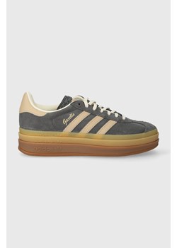 adidas Originals sneakersy zamszowe Gazelle Bold W kolor szary ze sklepu PRM w kategorii Buty sportowe damskie - zdjęcie 168847677