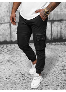 Spodnie męskie chino joggery czarne OZONEE NB/MP0201N ze sklepu ozonee.pl w kategorii Spodnie męskie - zdjęcie 168851805