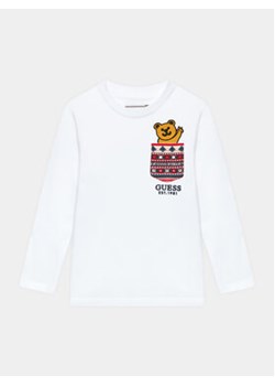 Guess Bluzka N3BI06 I3Z13 Biały Regular Fit ze sklepu MODIVO w kategorii T-shirty chłopięce - zdjęcie 168855305