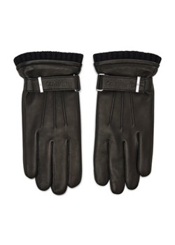 Calvin Klein Rękawiczki Męskie Leather Rivet Gloves K50K507425 Czarny ze sklepu MODIVO w kategorii Rękawiczki męskie - zdjęcie 168856955