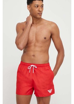 Emporio Armani Underwear szorty kąpielowe kolor czerwony 211752 4R438 ze sklepu ANSWEAR.com w kategorii Kąpielówki - zdjęcie 168857667