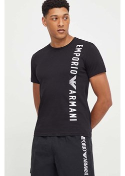 Emporio Armani Underwear t-shirt bawełniany męski kolor czarny z nadrukiem 211818 4R479 ze sklepu ANSWEAR.com w kategorii T-shirty męskie - zdjęcie 168858149