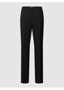 Spodnie o kroju straight fit w kant ze sklepu Peek&Cloppenburg  w kategorii Spodnie damskie - zdjęcie 168859075