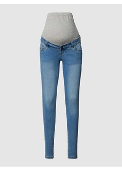 Jeansy ciążowe z elastycznym pasem na brzuch ze sklepu Peek&Cloppenburg  w kategorii Spodnie ciążowe - zdjęcie 168859148
