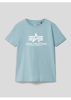 T-shirt z nadrukiem z logo model ‘Basic’ ze sklepu Peek&Cloppenburg  w kategorii T-shirty chłopięce - zdjęcie 168859399