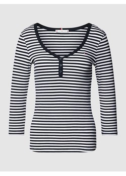 Bluzka z długim rękawem z wzorem w paski ze sklepu Peek&Cloppenburg  w kategorii Bluzki damskie - zdjęcie 168860048