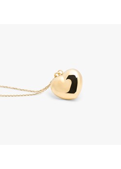 naszyjnik z sercem srebrny pozłacany ze sklepu ANIA KRUK w kategorii Naszyjniki - zdjęcie 168925719