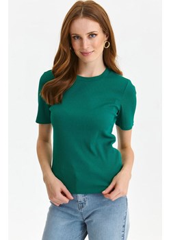 Bluzka z krótkim rękawem zielona SBK2932, Kolor zielony, Rozmiar 34, Top Secret ze sklepu Primodo w kategorii Bluzki damskie - zdjęcie 168925777