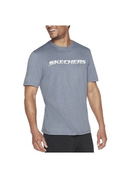 Koszulka Skechers Motion MTS367BLGY - niebieska ze sklepu streetstyle24.pl w kategorii T-shirty męskie - zdjęcie 168925999