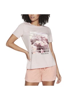 Koszulka Skechers Dreams Escape WTS398LPK - różowa ze sklepu streetstyle24.pl w kategorii Bluzki damskie - zdjęcie 168926006