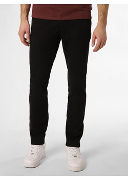 Tommy Hilfiger Spodnie - Bleecker Mężczyźni Bawełna czarny jednolity ze sklepu vangraaf w kategorii Spodnie męskie - zdjęcie 168928355