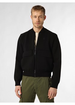 G-Star RAW Kurtka męska Mężczyźni Sztuczne włókno czarny jednolity ze sklepu vangraaf w kategorii Bluzy męskie - zdjęcie 168928376