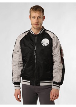 Alpha Industries Kurtka męska Mężczyźni Sztuczne włókno czarny jednolity ze sklepu vangraaf w kategorii Kurtki męskie - zdjęcie 168928379