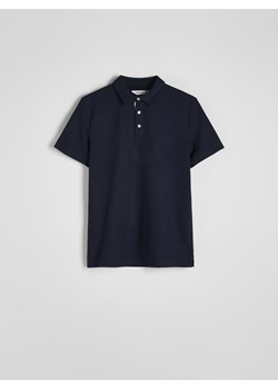 Reserved - Koszulka polo regular - granatowy ze sklepu Reserved w kategorii T-shirty męskie - zdjęcie 168930478