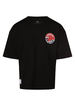 Alpha Industries Koszulka męska Mężczyźni Bawełna czarny nadruk ze sklepu vangraaf w kategorii T-shirty męskie - zdjęcie 168932855