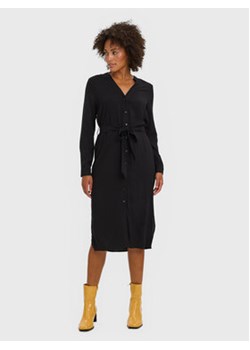 Vero Moda Sukienka koszulowa Vica 10269173 Czarny Regular Fit ze sklepu MODIVO w kategorii Sukienki - zdjęcie 168934858