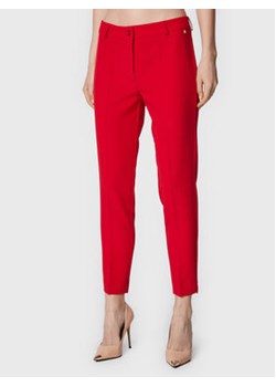 Maryley Chinosy 22IB52Z/41RO Czerwony Slim Fit ze sklepu MODIVO w kategorii Spodnie damskie - zdjęcie 168934885