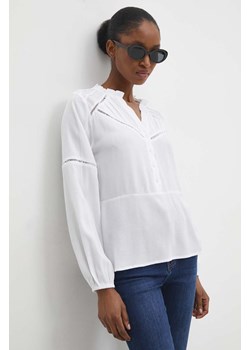 Answear Lab bluzka damska kolor biały gładka ze sklepu ANSWEAR.com w kategorii Bluzki damskie - zdjęcie 168936678