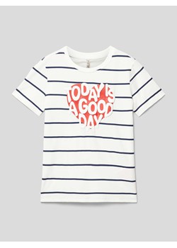 T-shirt ze wzorem w paski model ‘SENNA’ ze sklepu Peek&Cloppenburg  w kategorii Bluzki dziewczęce - zdjęcie 168937236