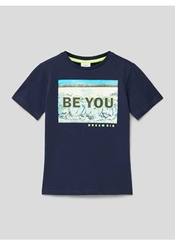 T-shirt z nadrukiem ze sloganem ze sklepu Peek&Cloppenburg  w kategorii T-shirty chłopięce - zdjęcie 168937326