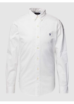 Koszula casualowa o kroju slim fit z wyhaftowanym logo ze sklepu Peek&Cloppenburg  w kategorii Koszule męskie - zdjęcie 168937336
