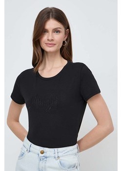 Liu Jo t-shirt damski kolor czarny ze sklepu ANSWEAR.com w kategorii Bluzki damskie - zdjęcie 168941138