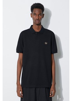 Fred Perry polo bawełniane Plain Shirt kolor czarny z aplikacją M6000.U78 ze sklepu PRM w kategorii T-shirty męskie - zdjęcie 168957227