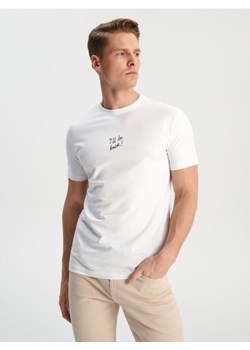 Sinsay - Koszulka z nadrukiem - biały ze sklepu Sinsay w kategorii T-shirty męskie - zdjęcie 168958345
