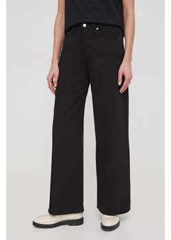Sisley jeansy damskie kolor czarny ze sklepu ANSWEAR.com w kategorii Jeansy damskie - zdjęcie 168961747