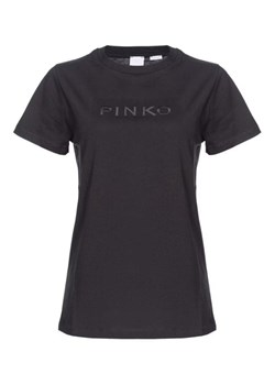 t-shirt damski pinko 101752 a1nw czarny ze sklepu Royal Shop w kategorii Bluzki damskie - zdjęcie 168962516