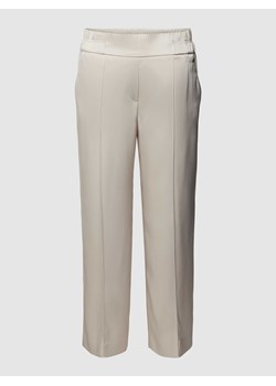 Spodnie materiałowe o kroju regular fit z przyszytym kantem ze sklepu Peek&Cloppenburg  w kategorii Spodnie damskie - zdjęcie 168962939