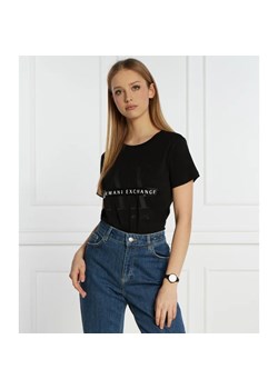 Armani Exchange T-shirt | Regular Fit ze sklepu Gomez Fashion Store w kategorii Bluzki damskie - zdjęcie 168972186