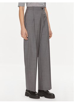 Boss Spodnie materiałowe Tenly 50505608 Szary Straight Fit ze sklepu MODIVO w kategorii Spodnie damskie - zdjęcie 168974085