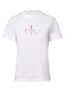 Calvin Klein Jeans Koszulka damska Kobiety Bawełna biały nadruk ze sklepu vangraaf w kategorii Bluzki damskie - zdjęcie 168975206